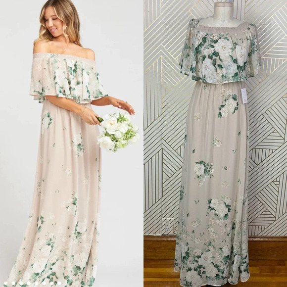 Show Me Your MuMu Hacienda‎ Maxi Dress Bouquet Toss - Picture 1 of 12